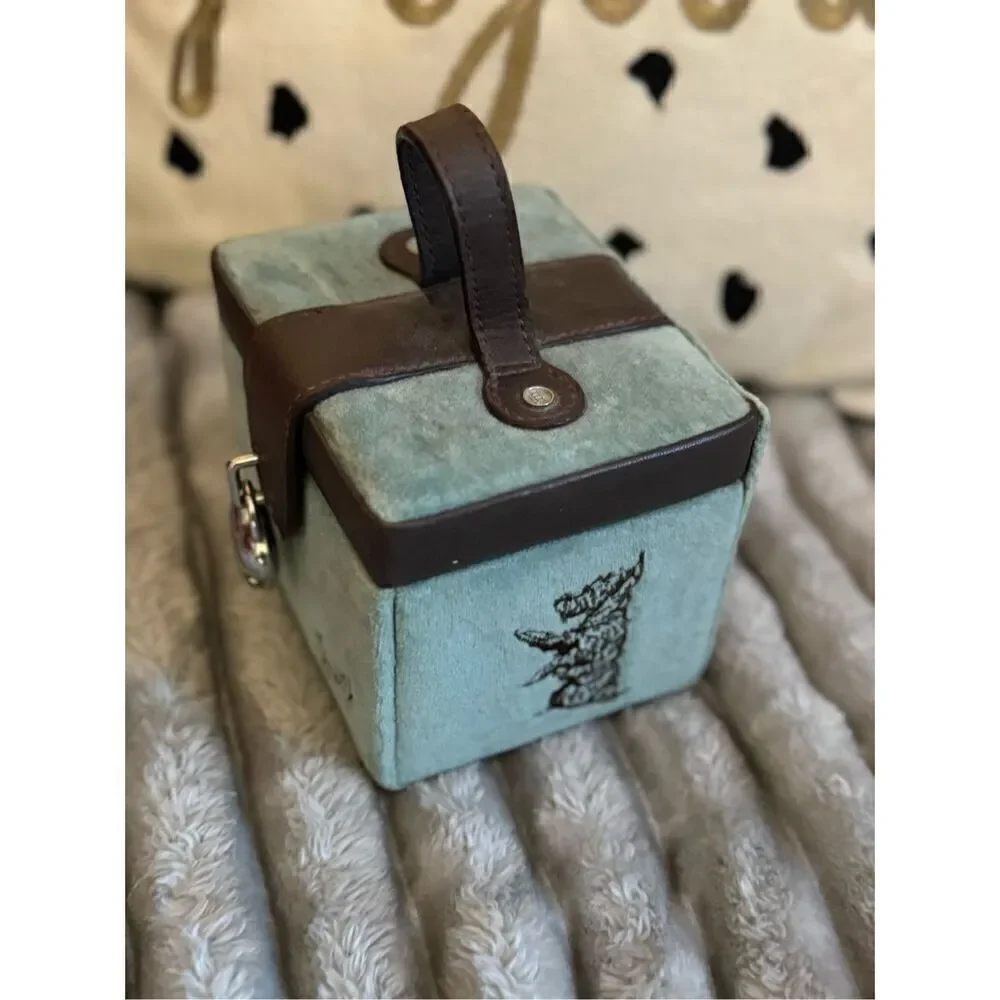 Juicy Couture vintage y2k velour square Jewelry Box bag pouch Case & Storage